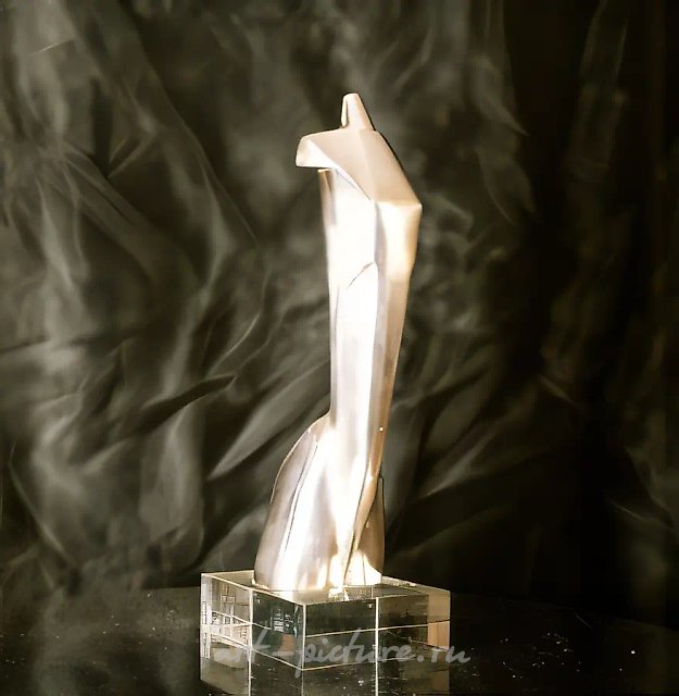 Откровение., 1997, бронза, стекло, 45 х 18 х 12