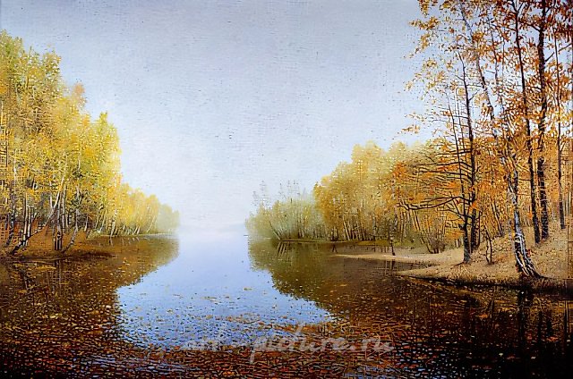 湖泊，1997年，布面油画，110 x 160厘米