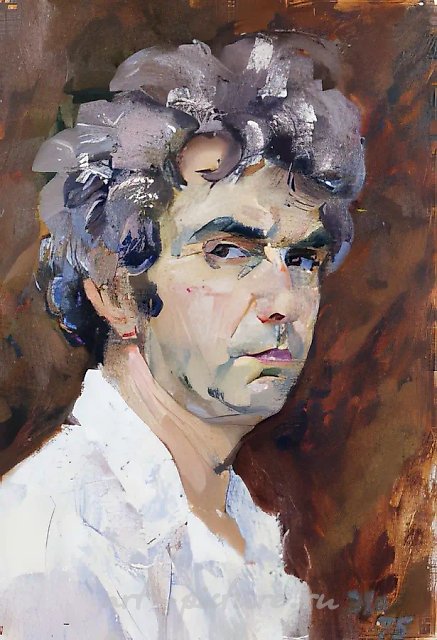 Автопортрет., 1975, холст, масло, 50х35