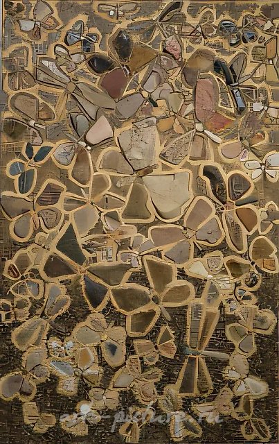 Butterflies, 1997, mosaic (river stone), 116x73