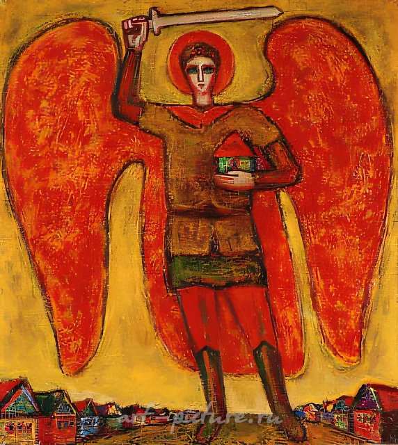 Заступник земли русской., 1996, холст, масло, 100х90