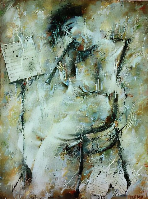 На концерте, 1997, холст, масло, 80х60