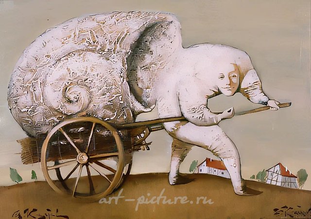Отшельник., 1997, холст, масло, 50х70