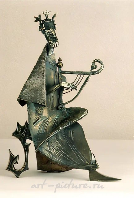 Царь Давид., 1997, бронза, 34х20х10