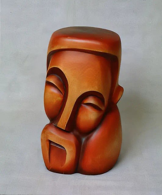 Бабай., 1988, дерево, 34х18х19