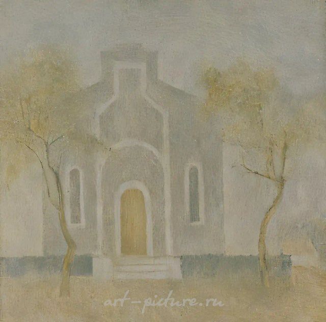 Посвящается Минасу Аветисяну, 1989, картон, масло, 53x69