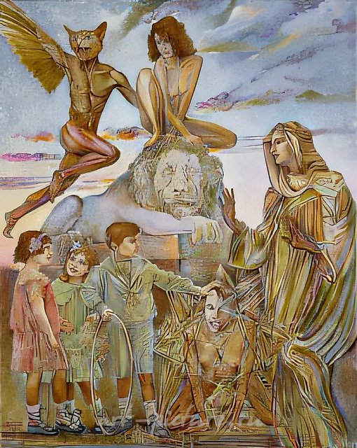 Посещение зоопарка, 1997, холст, темпера, масло, 100х80