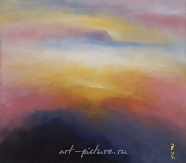 Медитация 11, 1996, холст, акрил, 65x54