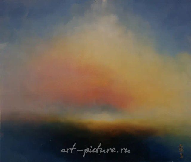 Медитация 10, 1996, холст, акрил, 54x65