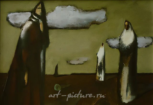 Вечное., 1991, холст, масло, 38 х 55