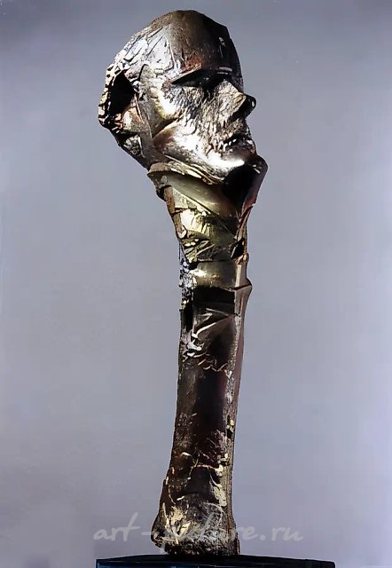 Маяковский., 1987, бронза, 40 х 10 х 15