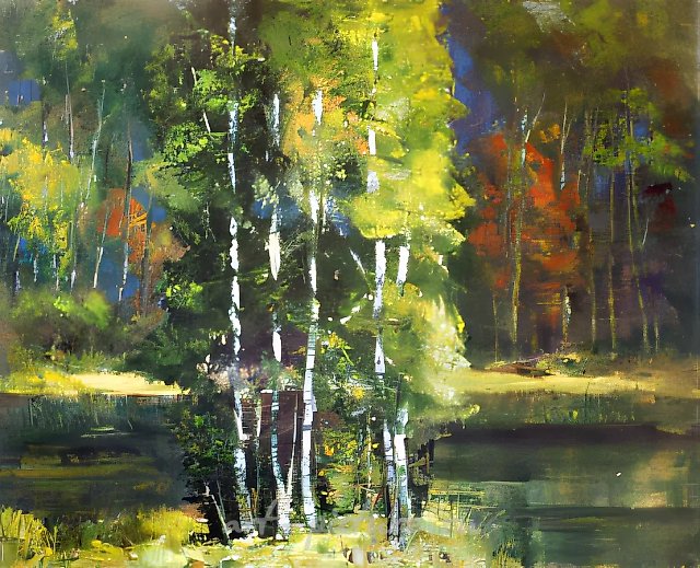 Forest girl-friends., 1996, canvas, oil, 62x78, $26.000,