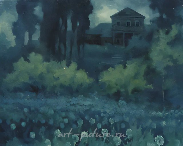 Одуванчик, 1996, холст, масло, 80x100