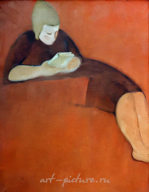 Портрет сестры Нади, 1966, холст, масло, 100x80. Музей-заповедник в Сергиевом Посаде