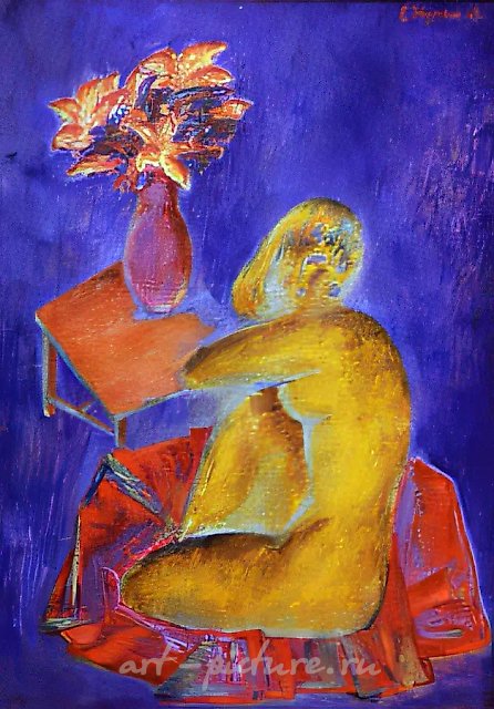 Обнажённая, 1965, холст, масло, 125x80. Музей-заповедник в Сергиевом Посаде
