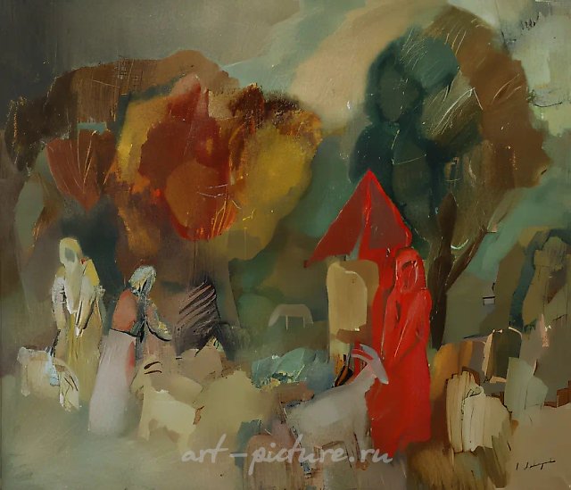 Август, 1996, холст, масло, 84х100