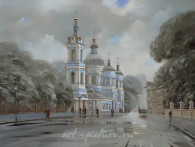 Cтарая Москва, 1997, холст, масло, 60 х 80