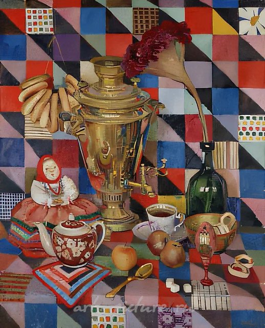 Натюрморт, 1992, холст, масло, 100 х 50