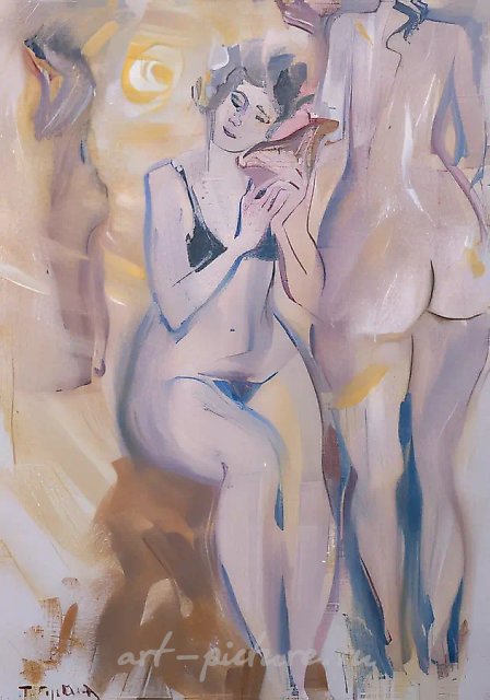 Ню, 1996, холст, масло, 70 х 50