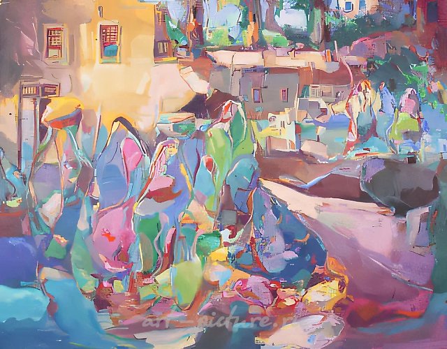 Ферма, 1996,  холст, масло, 180 х 210