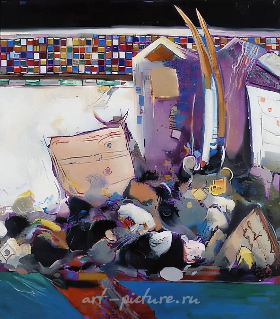 Восточный мотив, 1996, холст, масло, 110 х 100