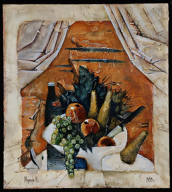静物，1989年，画布，蛋彩、油画，50 x 45 厘米