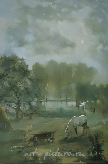 觉醒，1997年，布面油画，97 x 120