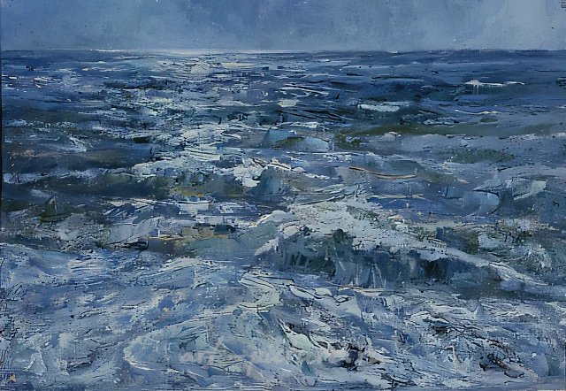 Море и солнце., 1987, холст, масло, 60 х 80