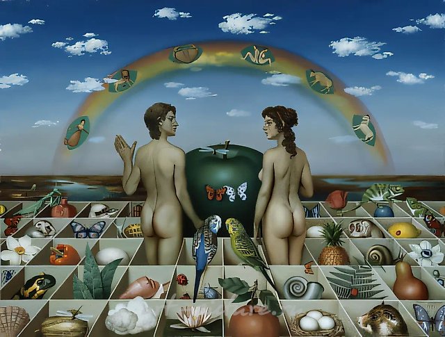 Свадьба, 1997, масло на холсте, 100x130
