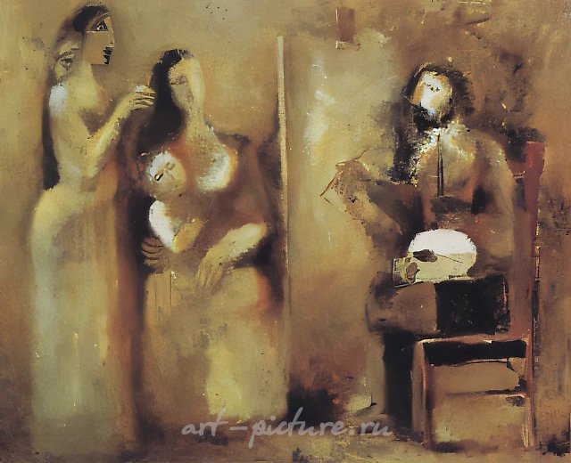 沉思者，1993年，青铜，23 x 25 x 11