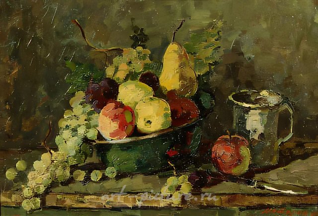 Still-life with Apples, 1997, oil on canvas, 50x70