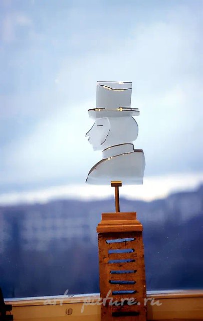 Пушкин., 1997, стекло, высота 23