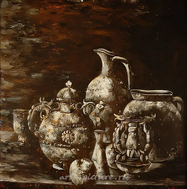 Натюрморт с кувшинами, 1988, холст, масло, 90 х 90
