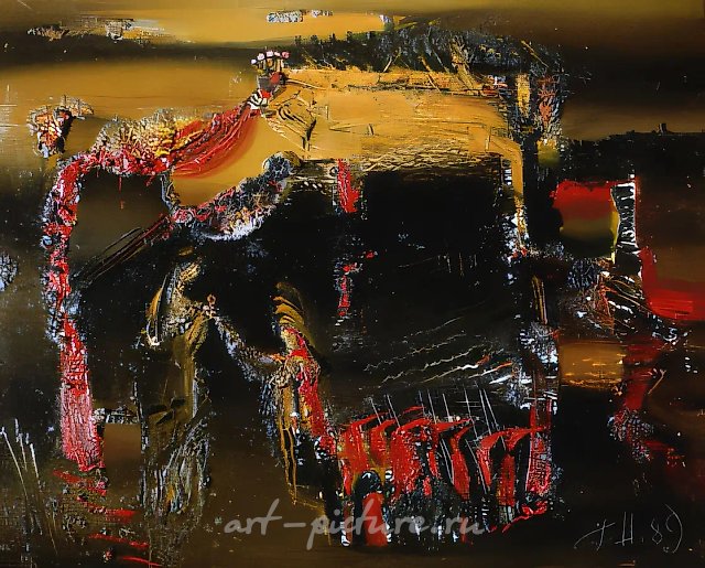 Победа., 1989, холст, масло, 80 х 100