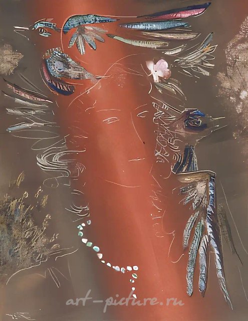 Птицы., 1995, монотипия, 64 х 49,5