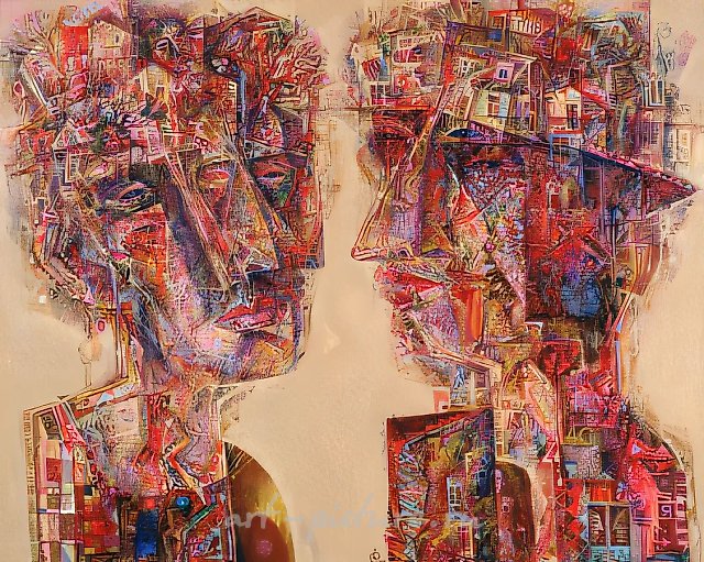 Во вторник вечером..., 1994, холст, масло, 101x131. Государственная Третьяковская галерея