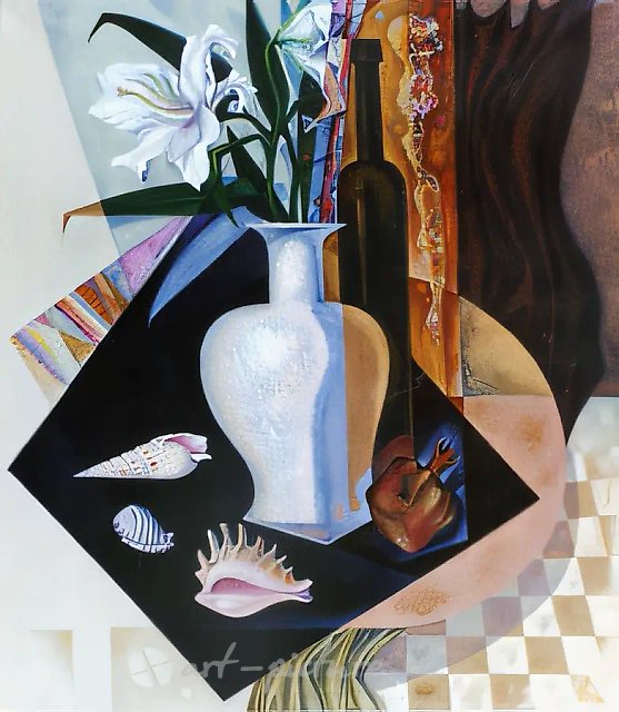Две лилии, 1996, холст, масло, 80,5x70,5. Собственность автора, $1200
