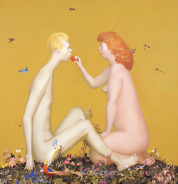 Рай, 1999, холст, акрил, 70х70 Собственность автора
