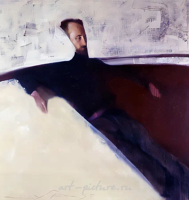Purposeful Sasha Amway, 1998, canvas, oil, 128x128. Gallery