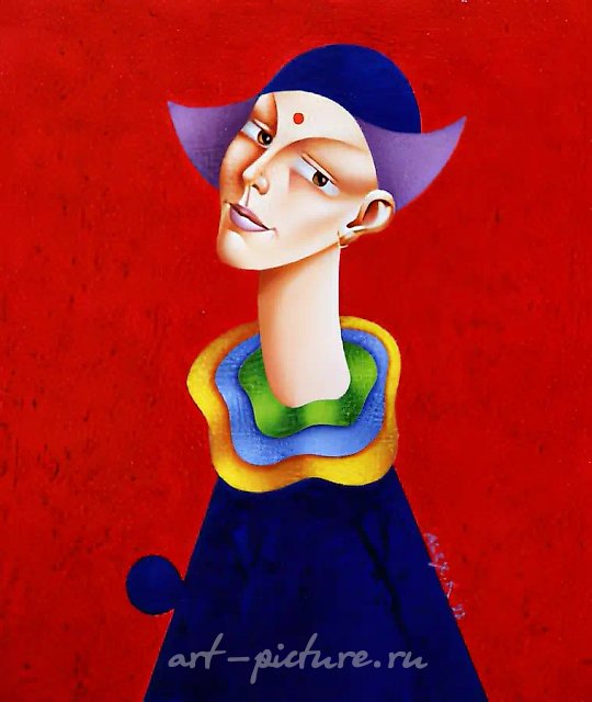 Smile, 1993, canvas, oil, 70x80. Author`s property