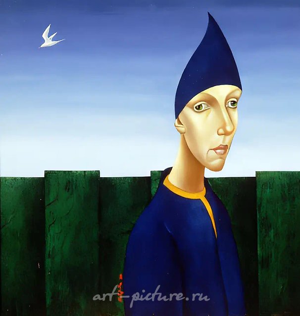 Memory of the Sea, 1990, canvas, oil, 90x90. Author`s property