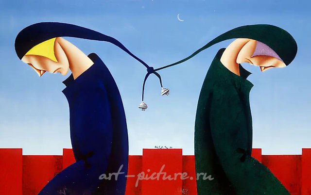 Friendship, 1994, canvas, oil, 80x120. Author`s property