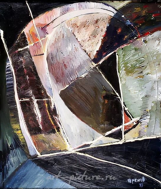 Ворон, 1993, холст, масло, 60x50, $500. Собственность автора