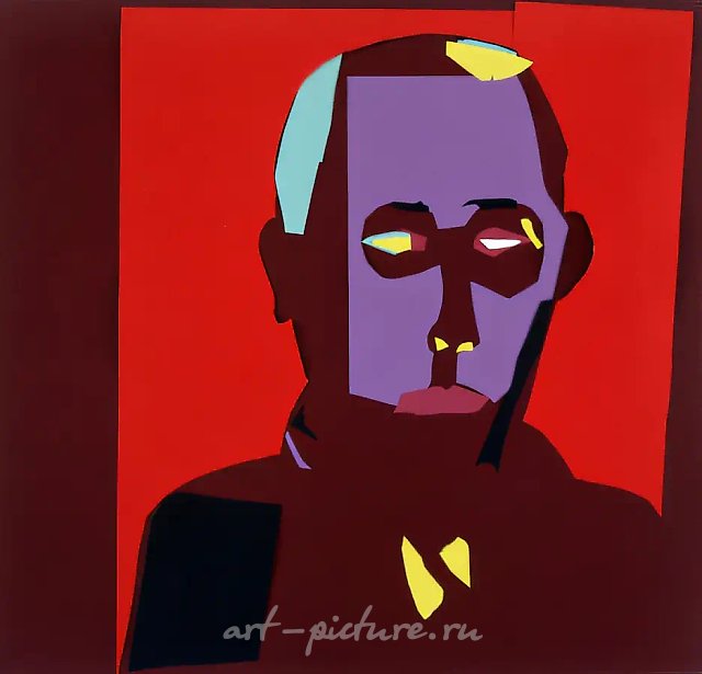 Pier Bonnar., 1992, collage, paper, 59х60 Author’s property