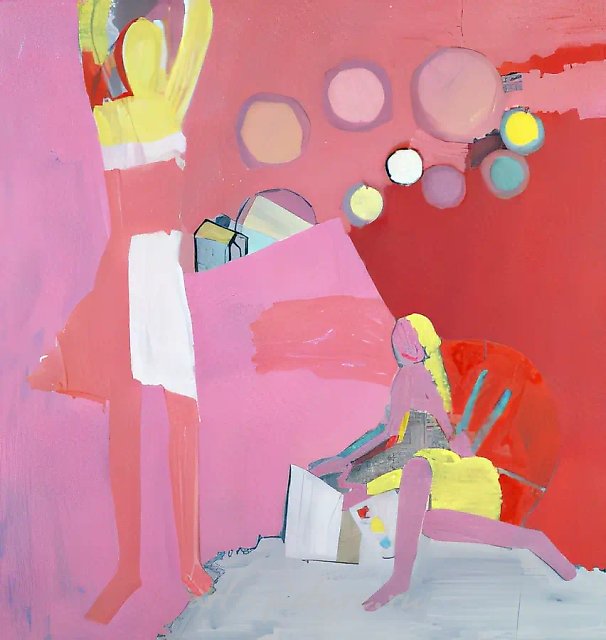 Love., 1987, tempera on canvas, 120х120 Author’s property