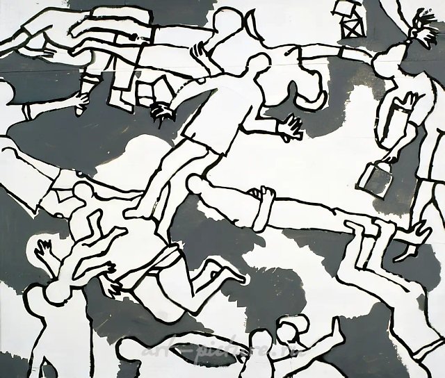Fortunes., 1983, oil on wood, 34,4х38,4 "East-West Gallery". London.