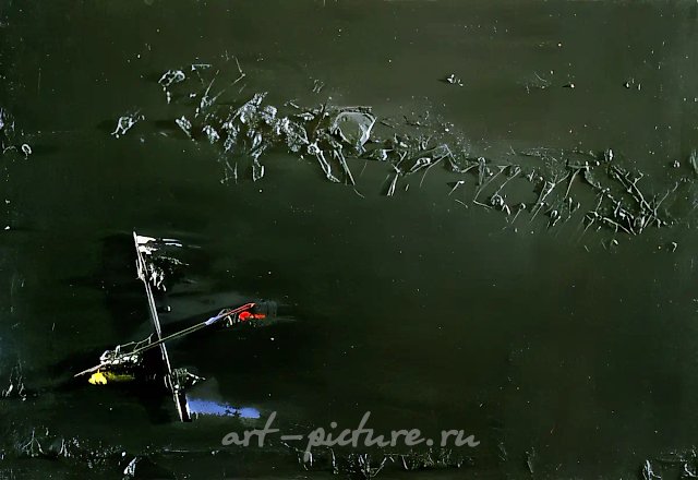 Flight., 1987, oil on wood, 80х120 Author’s property