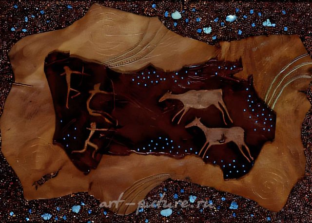 Endless hunting., 1998, mixed technique, 39х53 Author’s property