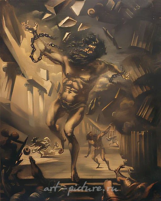 Самсон, 1977, холст, масло, 100x80. Собственность автора