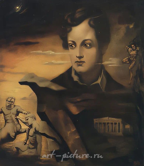 Байрон, 1975, холст, масло, 70x62. Собственность автора